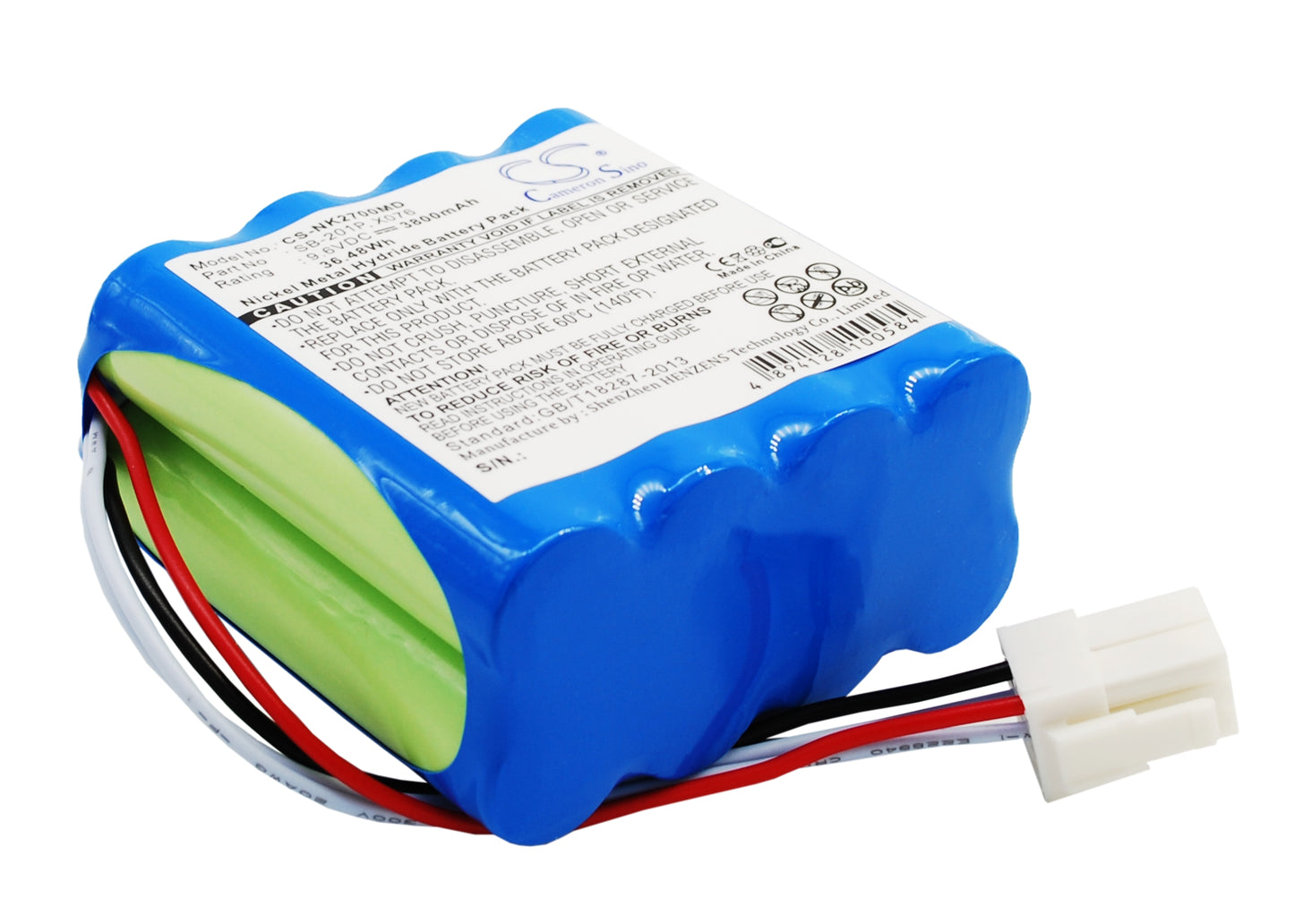 Battery for Nihon Kohden PVM-2700 / PVM-2701 / PVM-2703 Monitor – 9.6V 3800mAh
