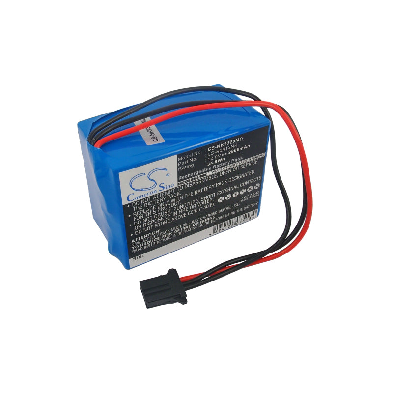 Battery for Nihon Kohden DCB-ENEL12 / Cardiolife ECG-9320 / TEC-7431 / TEC-7511 / TEC-7521 – 12.0V 2900mAh 34.8Wh