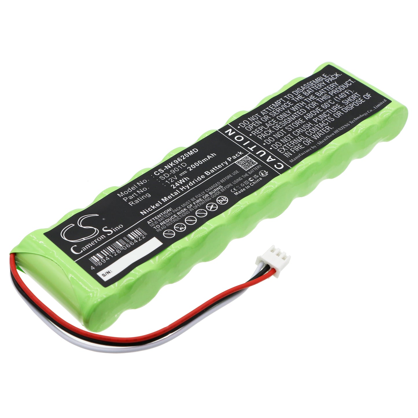 Battery for Nihon Kohden ECG Monitors – 12.0V 2000mAh