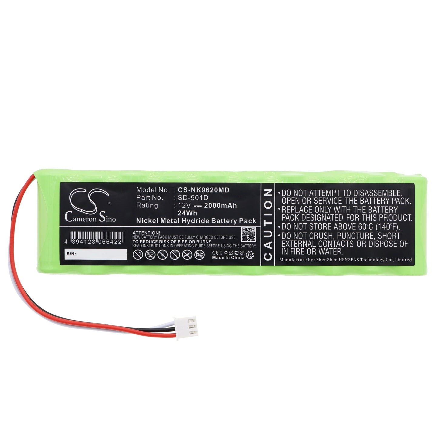 Battery for Nihon Kohden ECG Monitors – 12.0V 2000mAh