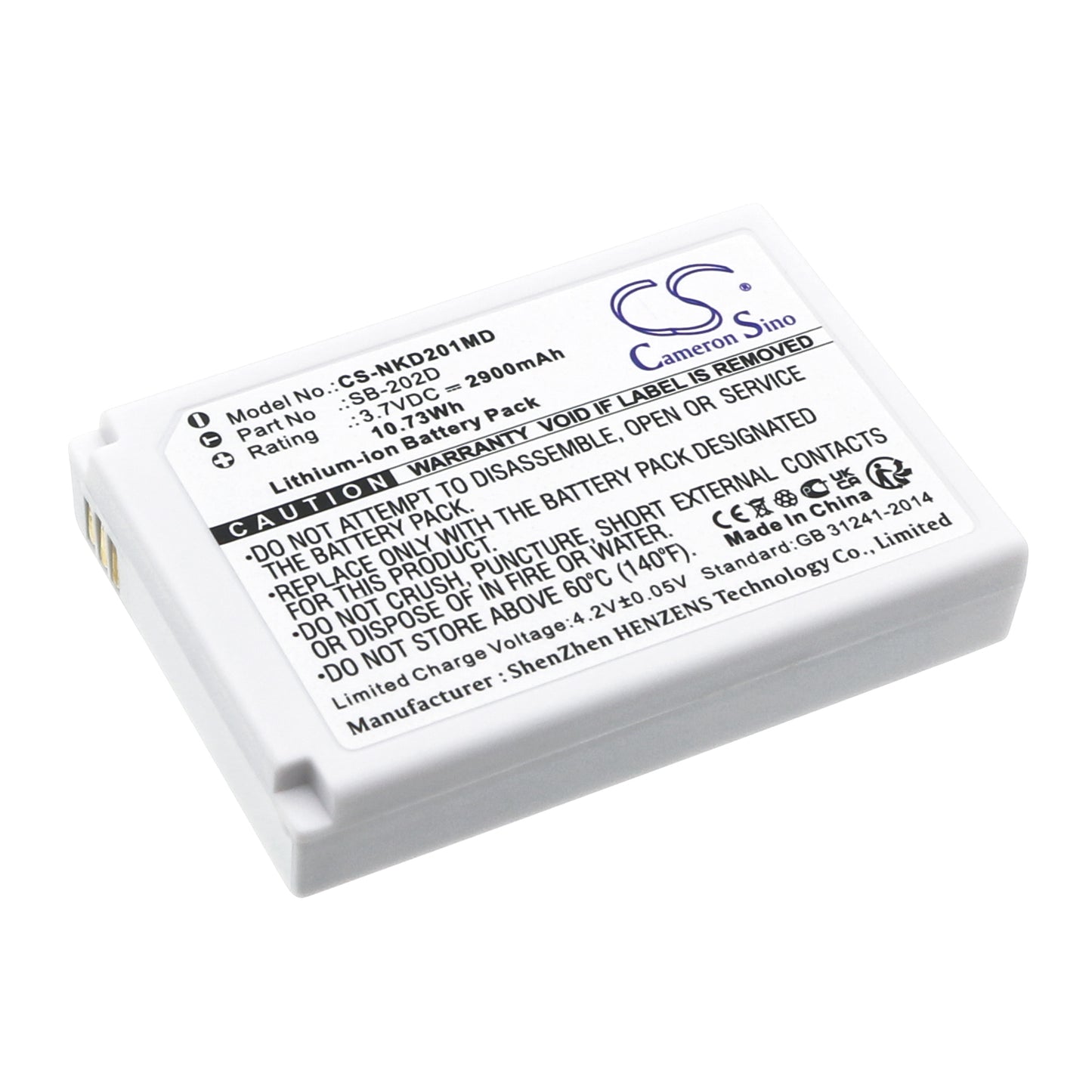 Battery for Nihon Kohden CardioAir ECG-2010 – 3.7V 2900mAh