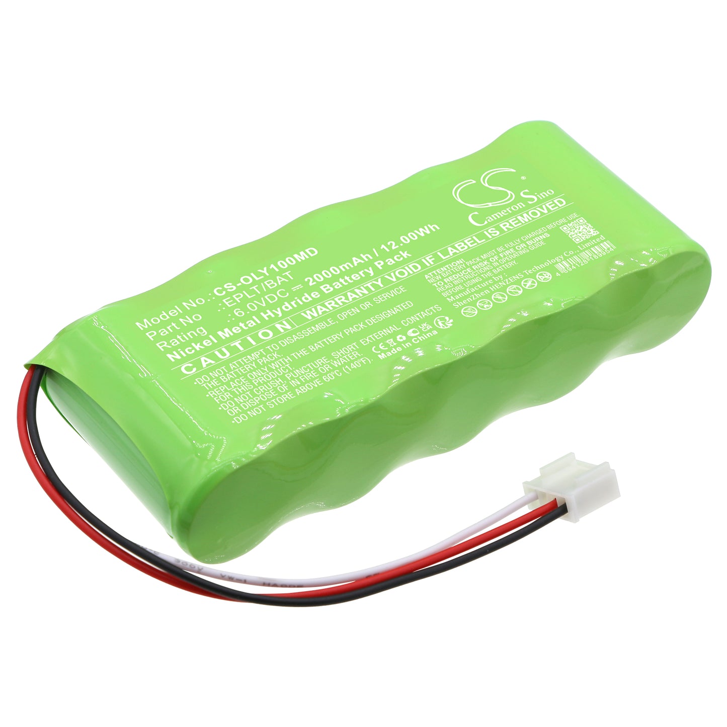 Battery for Olympus EPOCH LT Ultrasonic Flaw Detector – 6.0V 2000mAh