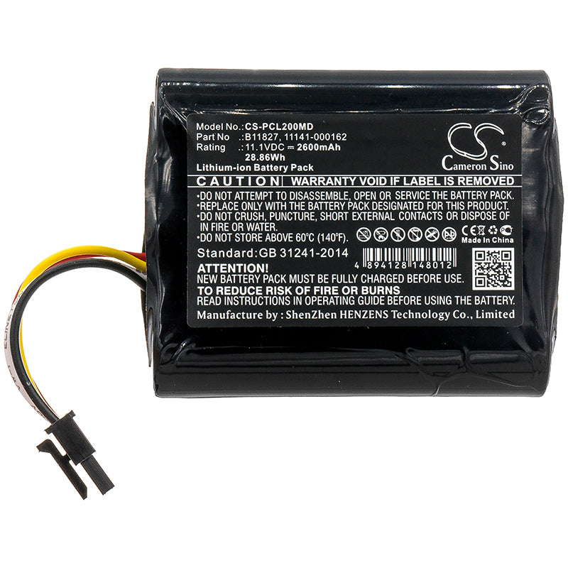 Battery for Physio-Control LifePak 20 / 20e Defibrillator – 11.1V 2600mAh