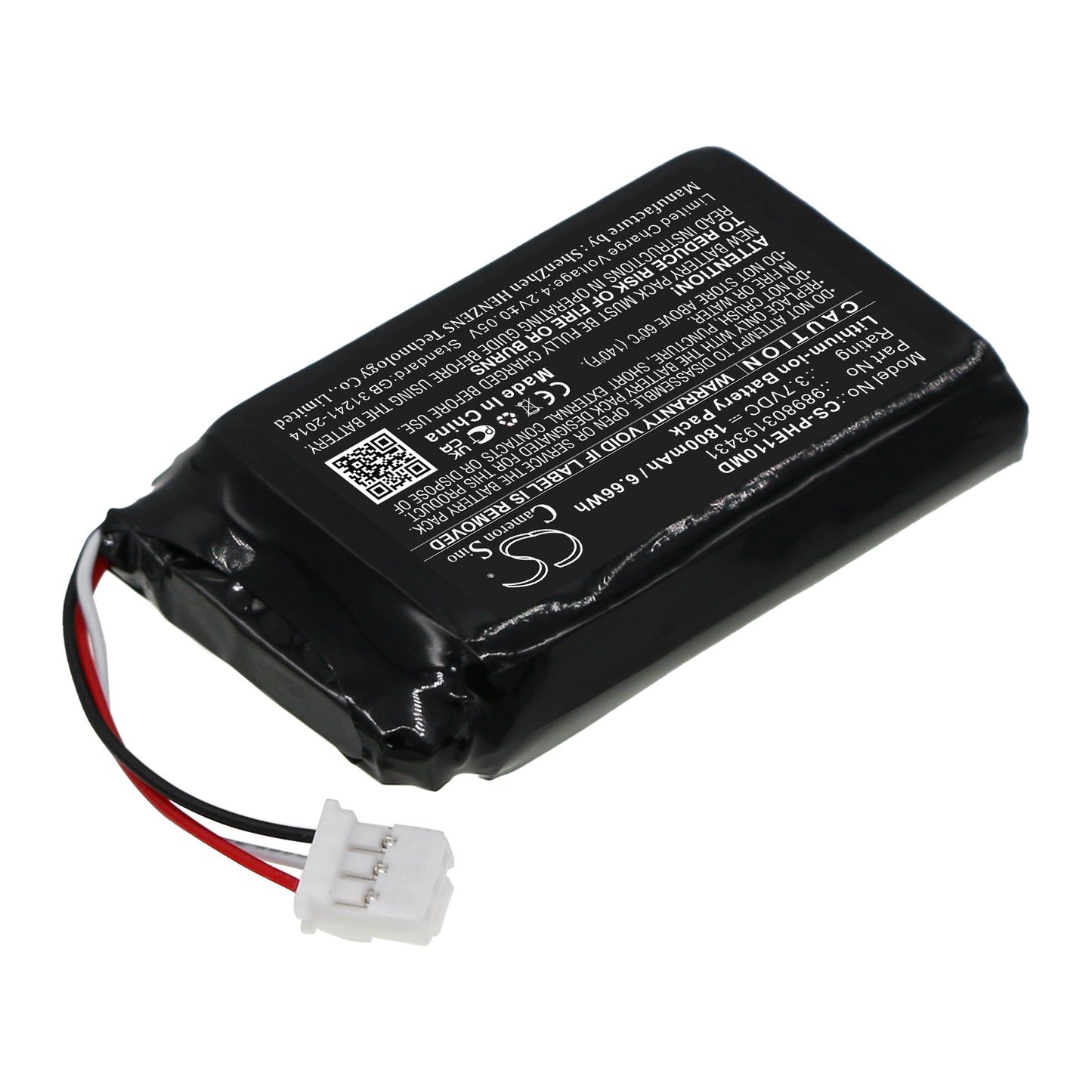Battery for Philips Mercury Free Blood Pressure EME11-P506 – 3.7V 1800mAh