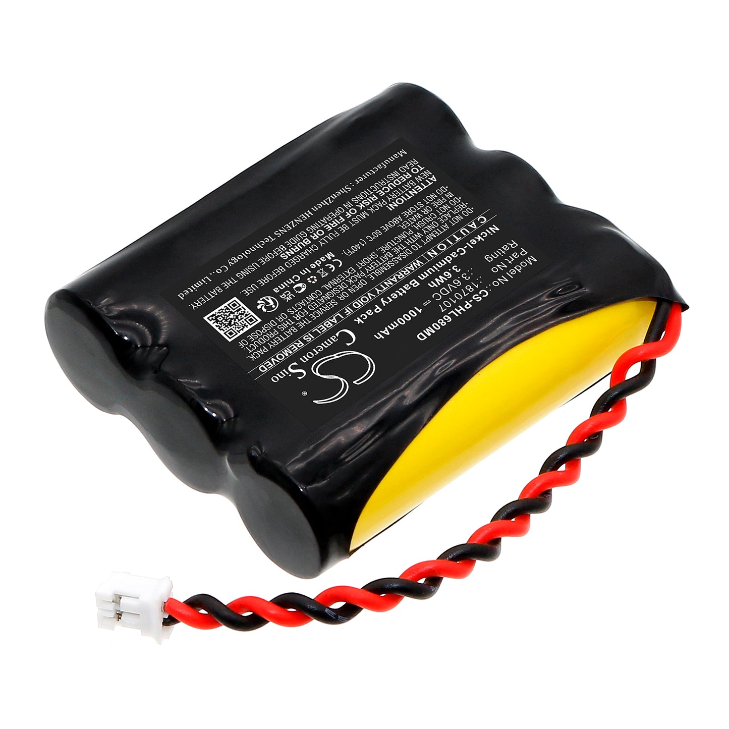 Battery for Philips Lifeline Systems 6800XT Communicator – 3.6V 1000mAh