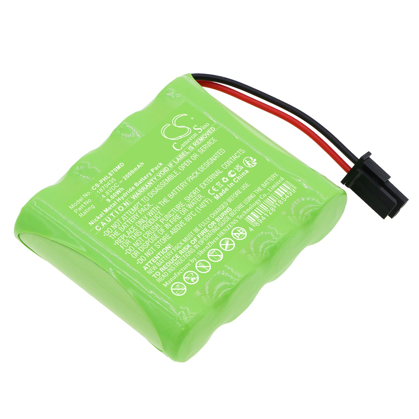 Battery for Philips Lifeline GoSafe Mobile Alert System – 4.8V 2000mAh
