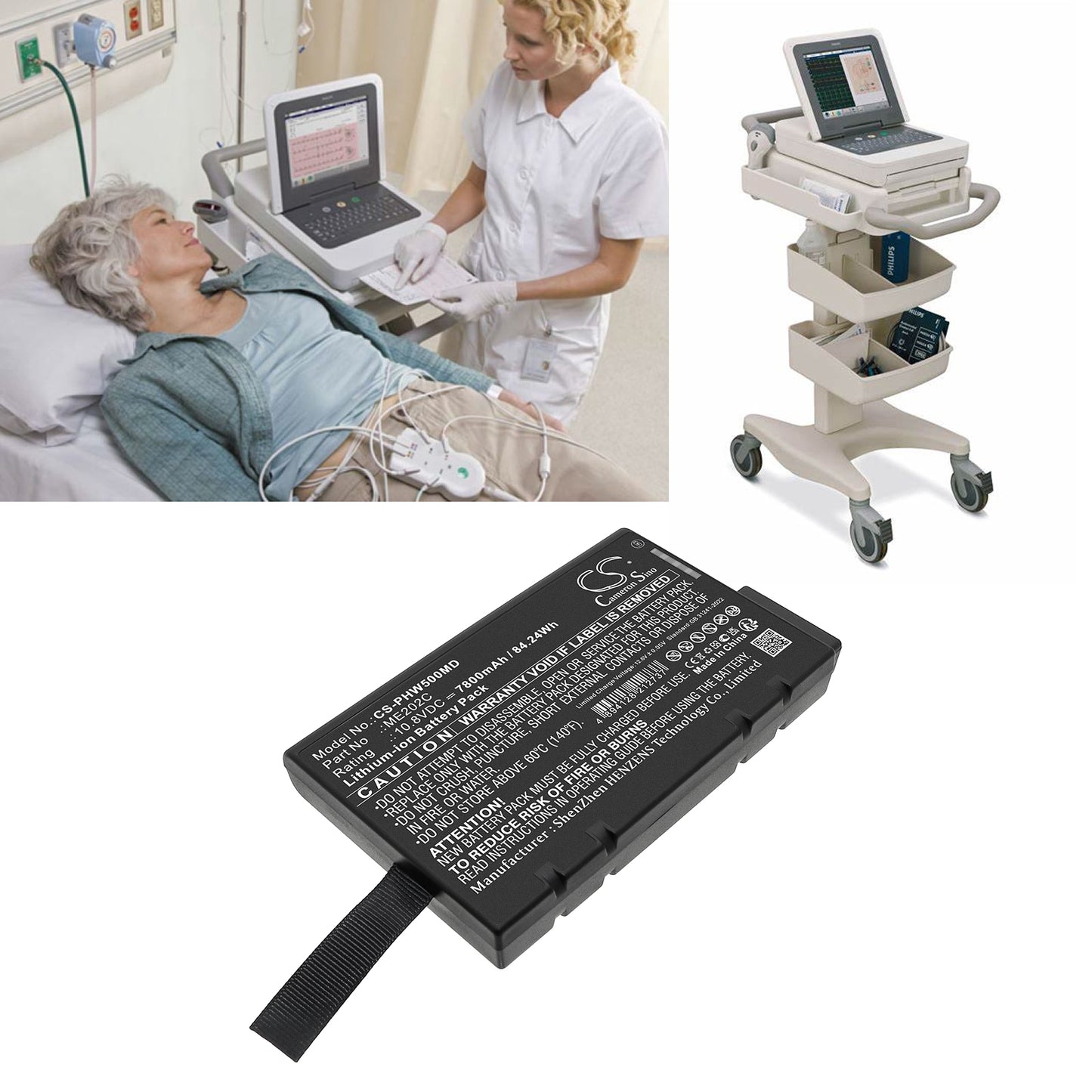 Battery for Philips PageWriter TC50 – 10.8V 7800mAh
