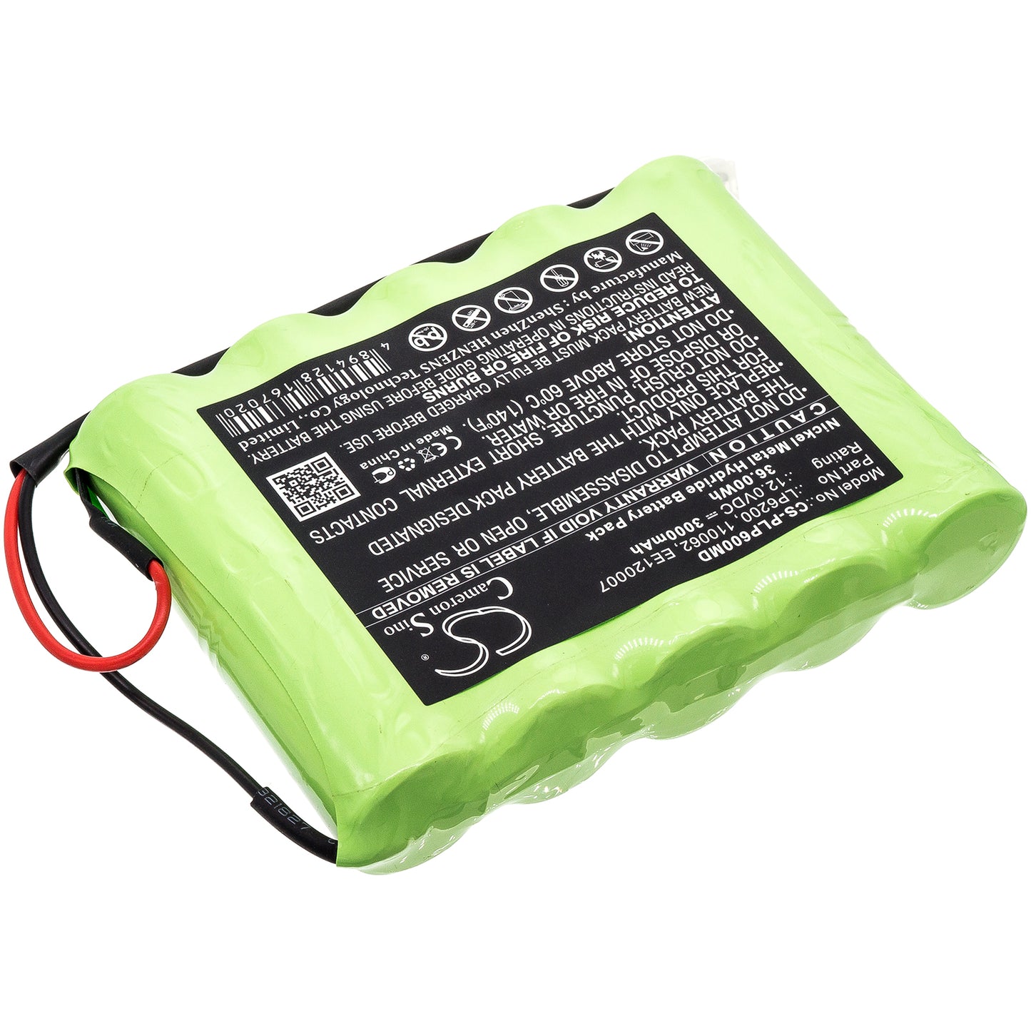 Battery for Physio-Control Lifepak 6 / Lifepak 6S / 7 Defibrillator – 12.0V 3000mAh