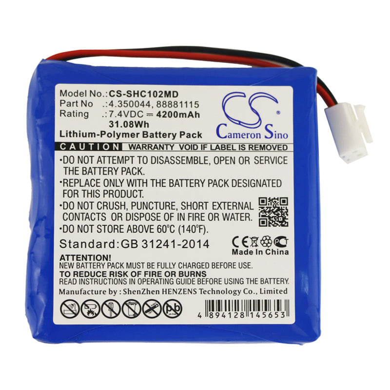 Battery for Schiller Cardiovit MS-2007 – 7.4V 4200mAh