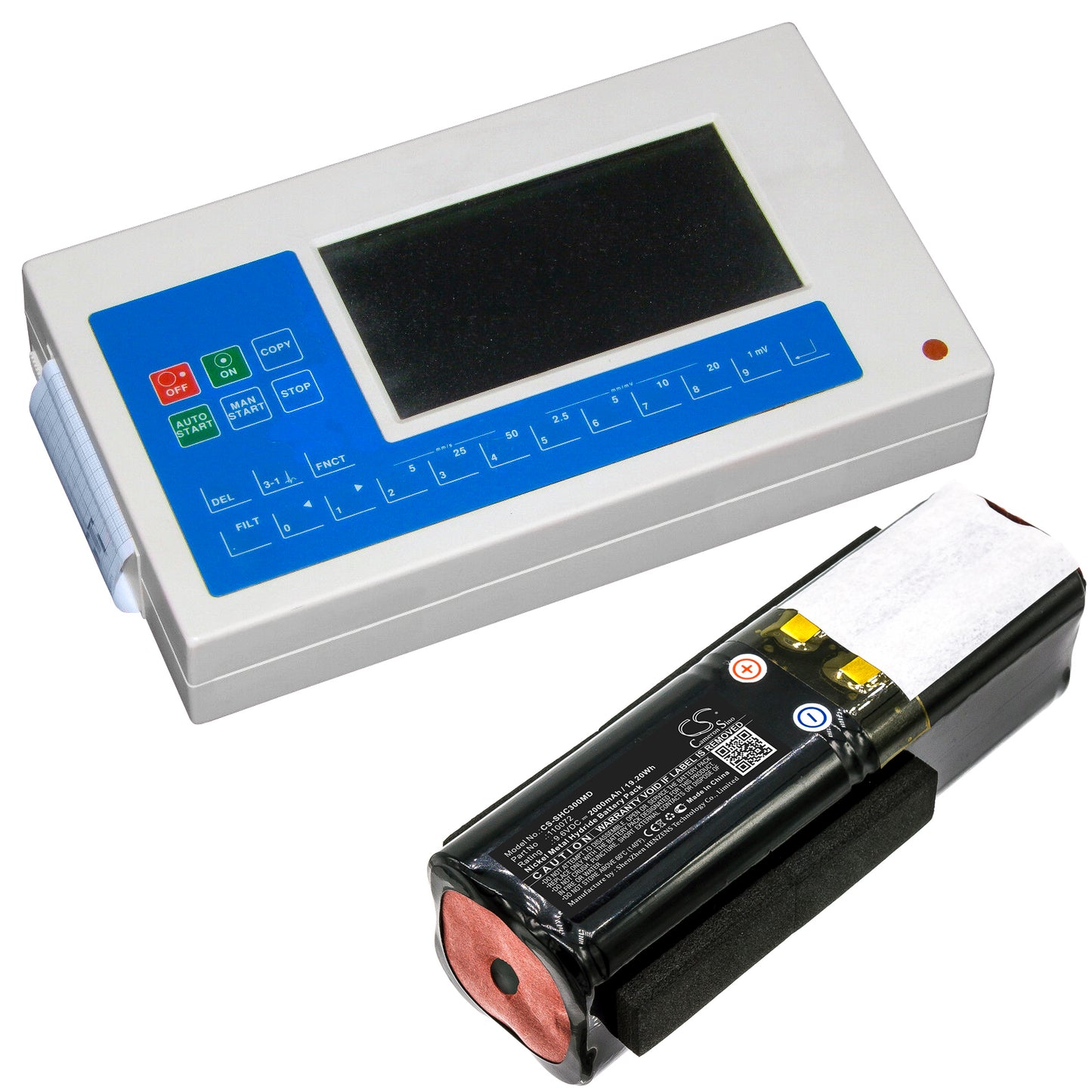 Battery for Schiller AT3 EKG – 9.6V 2000mAh