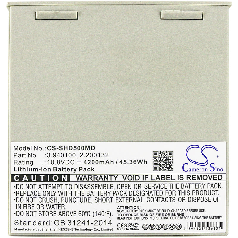 Battery for Schiller Defigard 5000 / Argus Pro LifeCare 2 / DG Touch 7 / APLCII / APLCI – 10.8V 4200mAh
