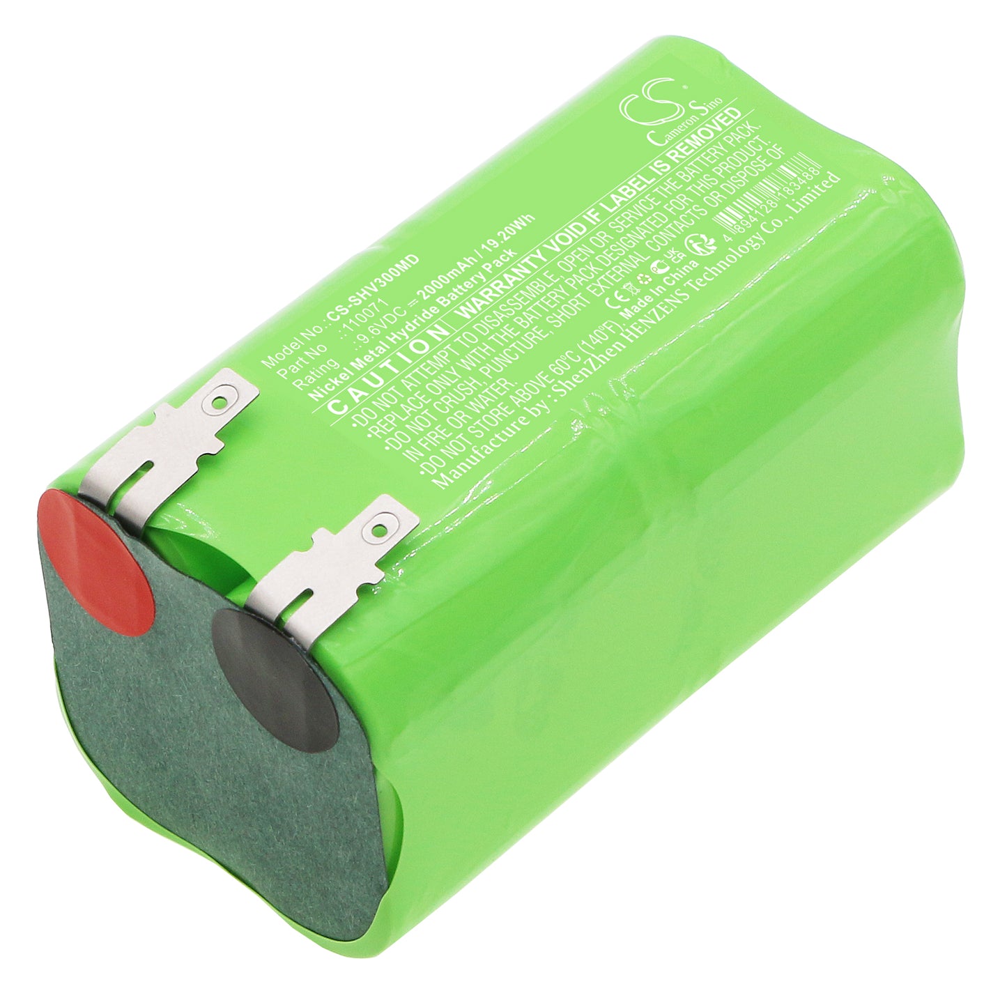 Battery for Schiller Cardiograph CV3 / CV6 – 9.6V 2000mAh