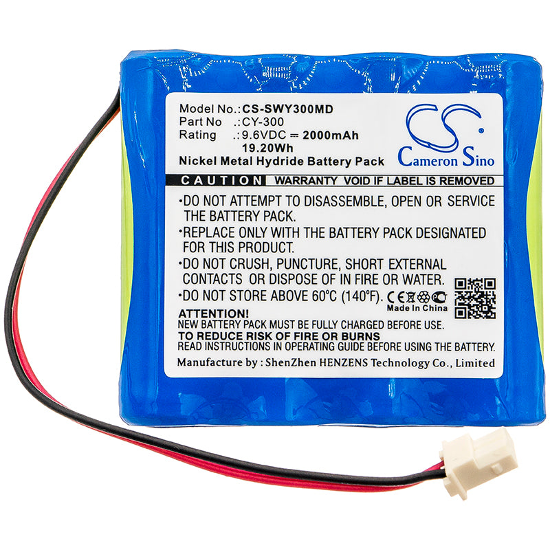 Battery for Smiths CY-300 – 9.6V 2000mAh