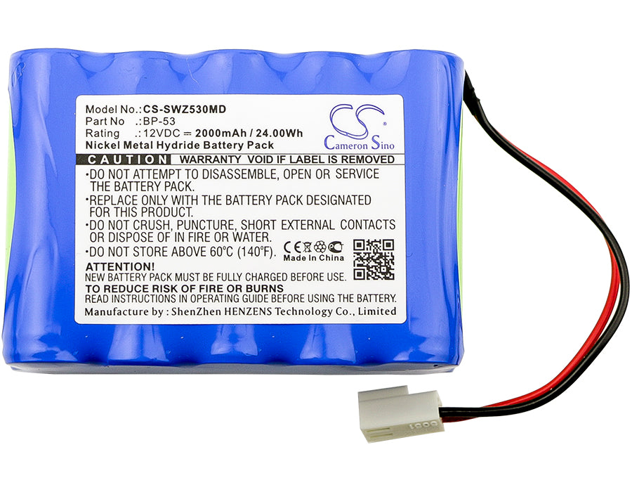Medical Replacement Battery for Smiths Corporation TOP Syringe & Infusion Pumps – 12V Ni-MH