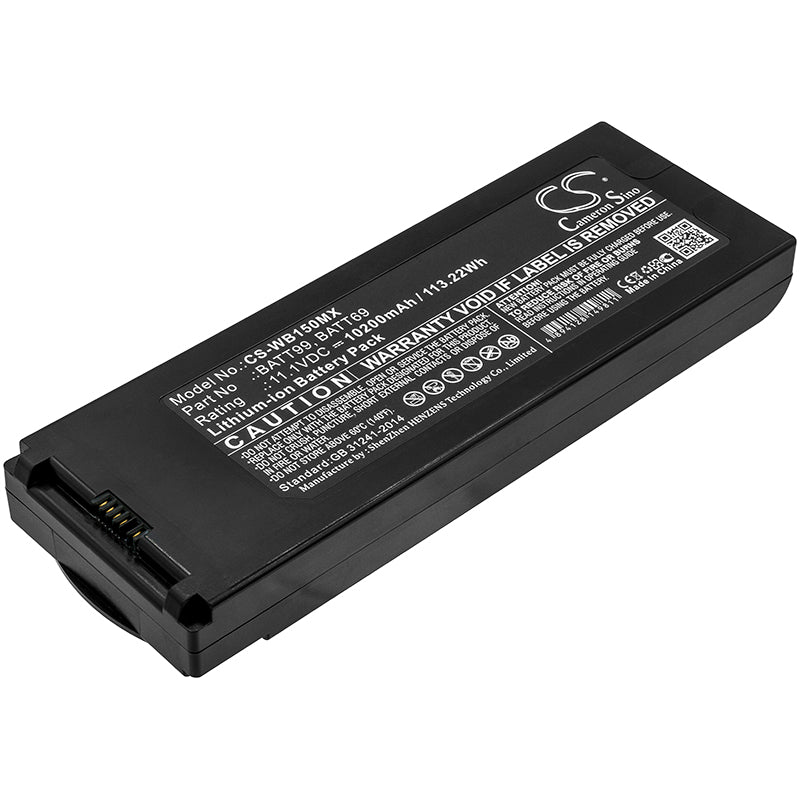 Battery for Welch-Allyn Connex Spot / Connex VSM 6000 / 6300 / 6400 / 6500 / 6700 / 6800 / CP150 ECG / CP150 Electrocardiograph / EKG / Spot Vital Signs 7100 / 7300 / 7400 / 7500 – 11.1V 10200mAh