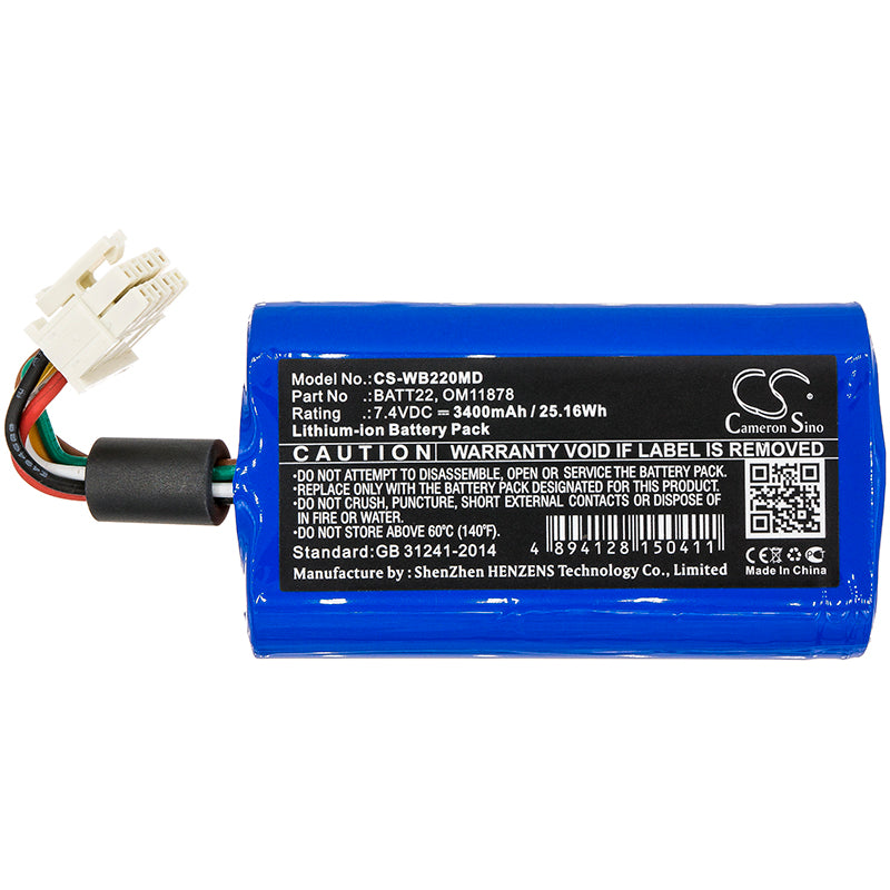 Battery for Welch-Allyn Connex Spot Monitor – 7.4V 3400mAh