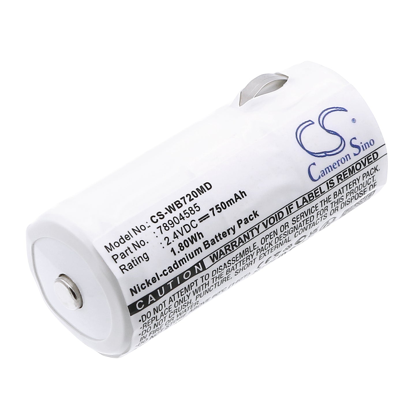 Battery for Welch-Allyn 72100 / 617 / 717 / 60700 / 70200 / 70700 / Diversified Medical N MNC720W / Cardinal Medical CJB-720 – 2.4V 750mAh