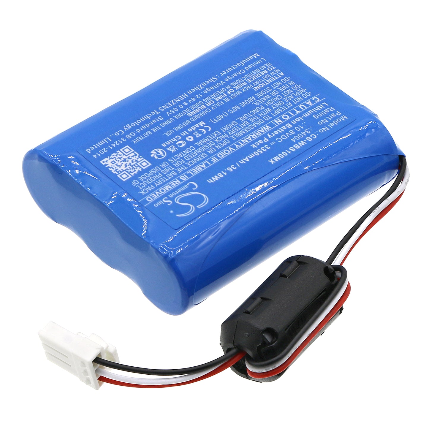 Welch Allyn VS100 Battery – 3350mAh 10.8V Blue Li-ion – Replaces 34004, 30018-EX