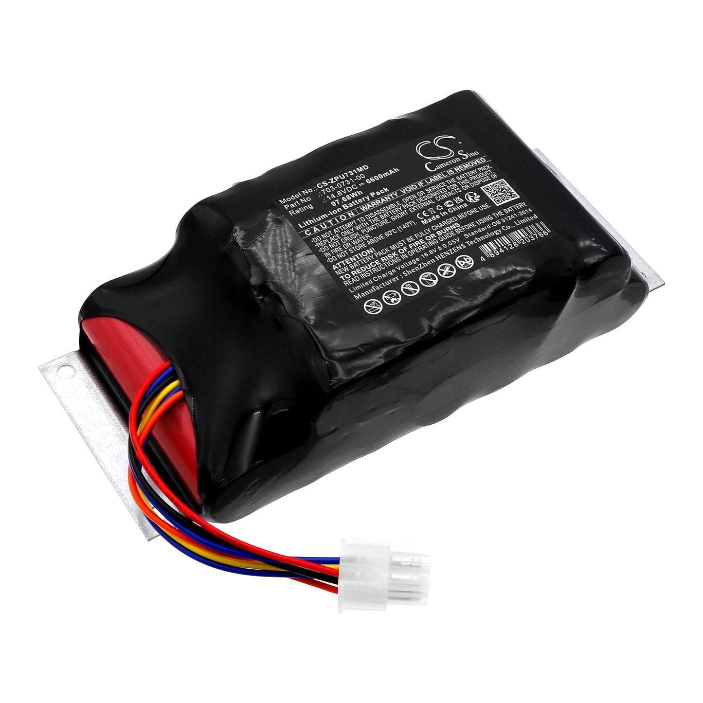 Battery for ZOLL UNIVENT 731 Ventilator / Eagle II / EMV+ 731 / 330 Portable Aspirator – 14.8V 6600mAh