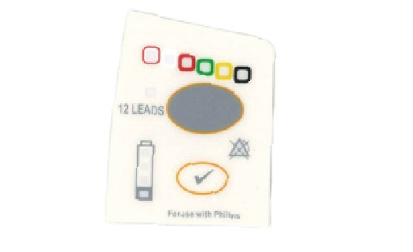 Card with 12 leads and branding on a white background