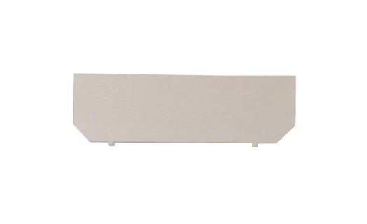 Rectangular planter with textured surface on a white background