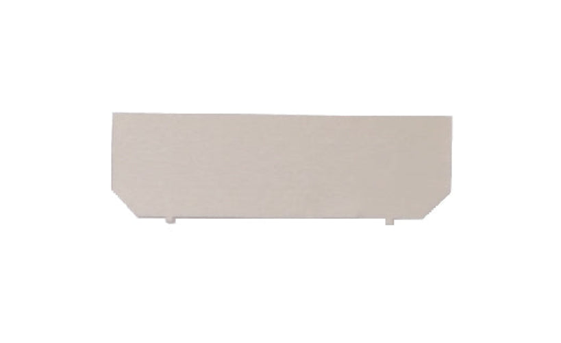 Rectangular planter with textured surface on a white background