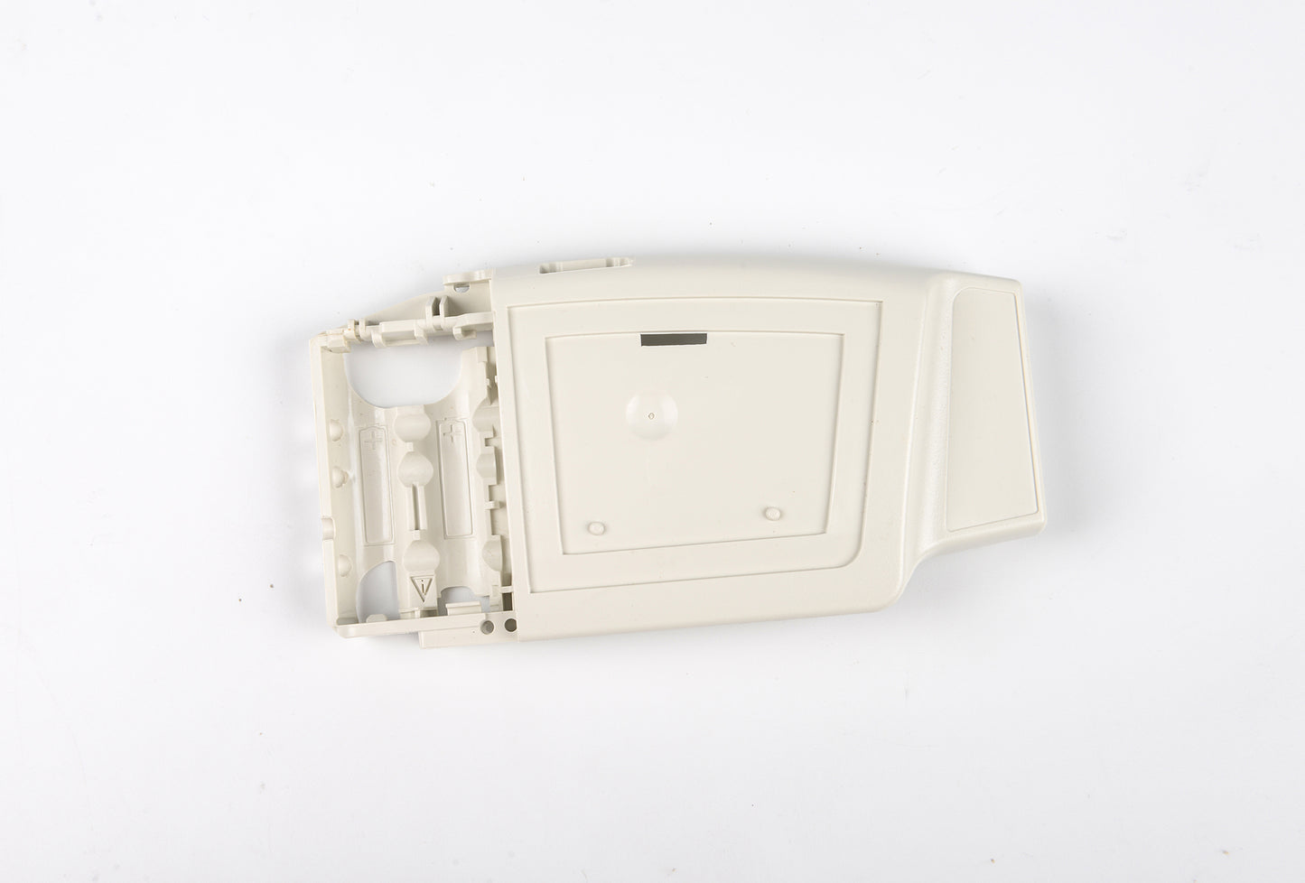 White electronic component on a white background