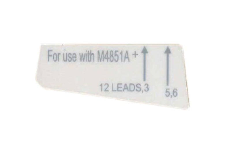 Label for use with M4851A on a white background