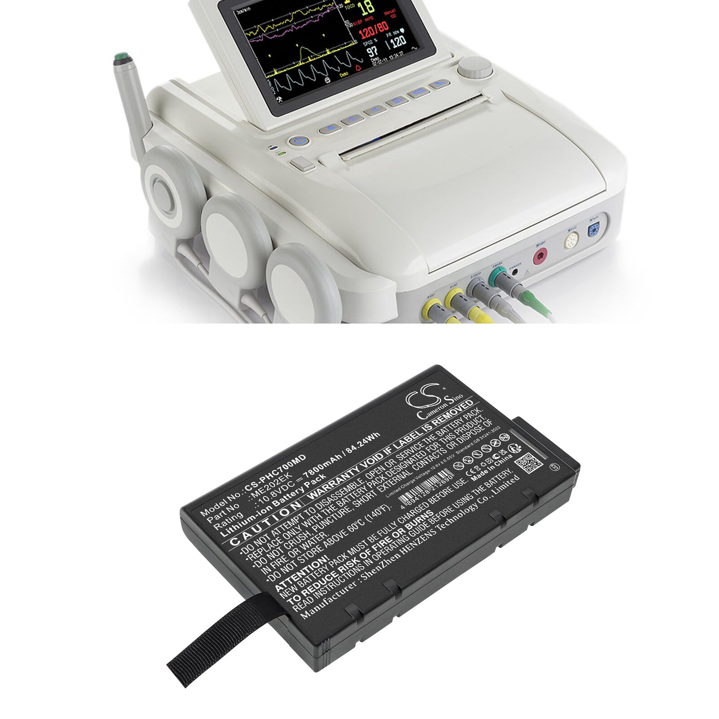 Philips Micron Transport CTG7 Battery | S-PHC700MD