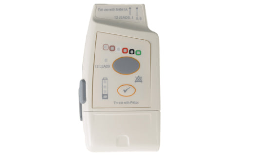 Medical device with control panel on a white background