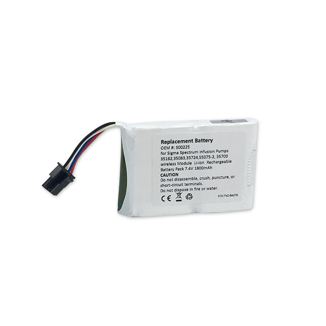 Replacement Battery Compatible with Sigma Spectrum Infusion Pumps 35162,35083,35724,55075-2,Insert and Requires The Original Battery Case