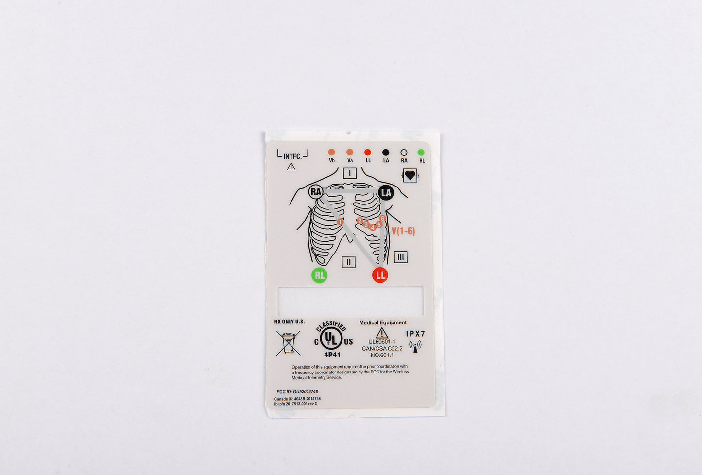 Rear Back Overlay Label – Compatible with GE ApexPro CH