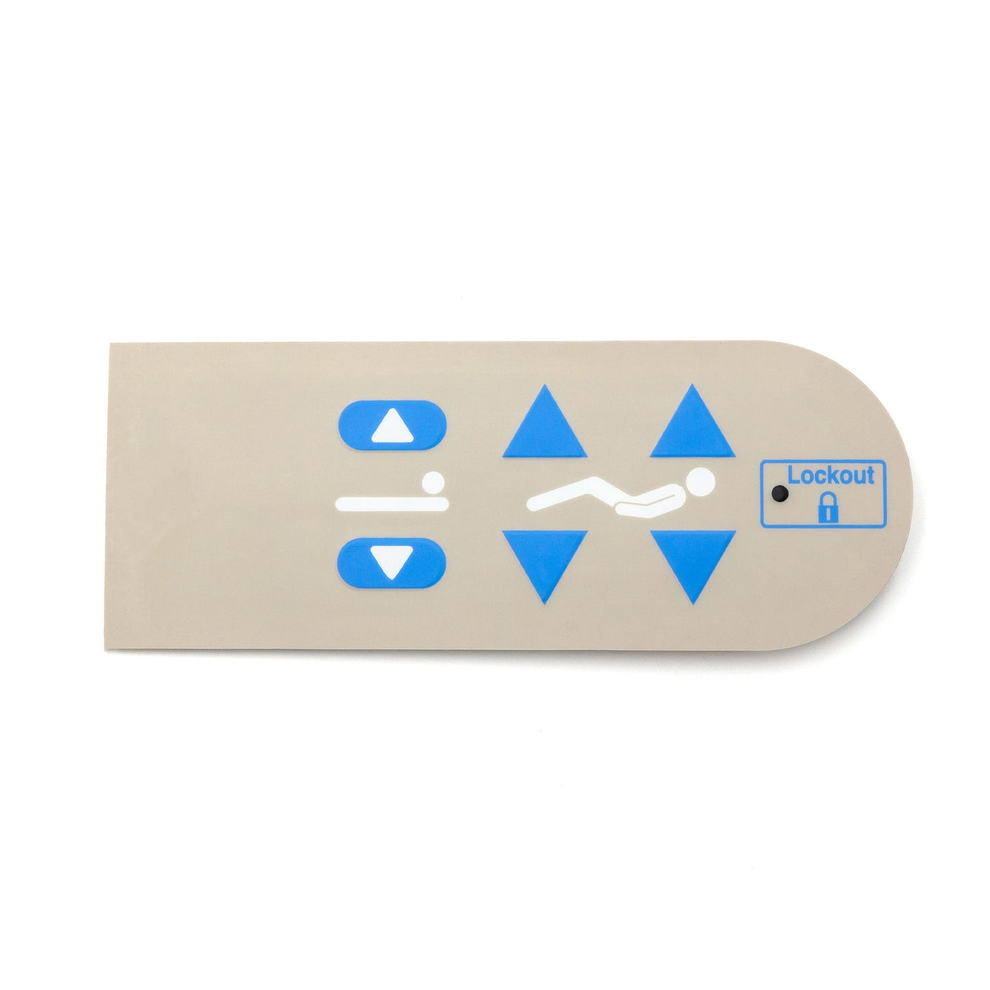 Left hand switch pack w/o nurse call, Compatible with Hillrom, 6350102