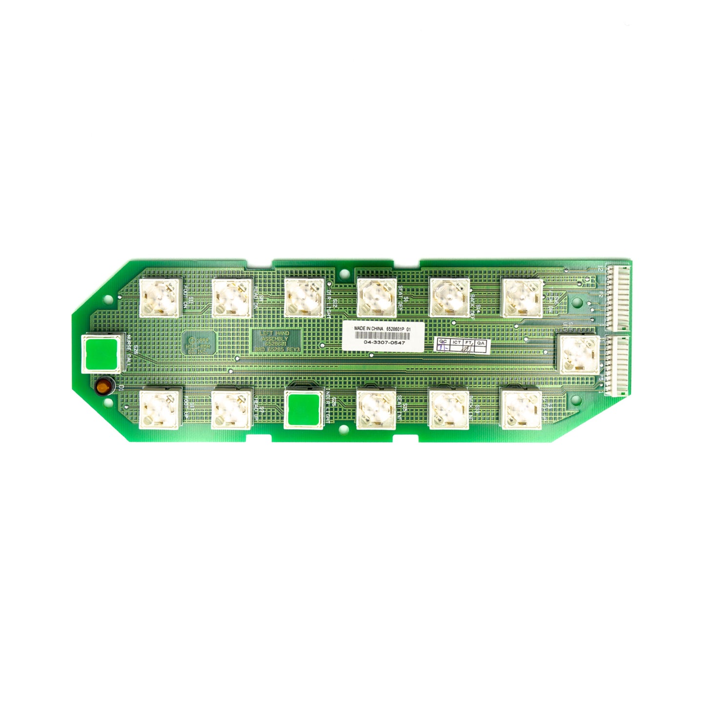 Hillrom Compatible PCB Assembly, Patient Siderail Ctrl, LH 6528601P