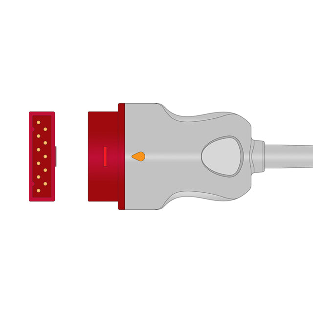 Compatible with Marquette IBP Adapter Cable 2016995-001