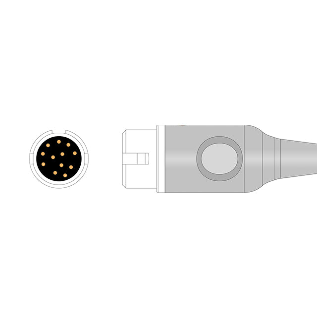 Compatible with Philips ECG Trunk Cable M1663A