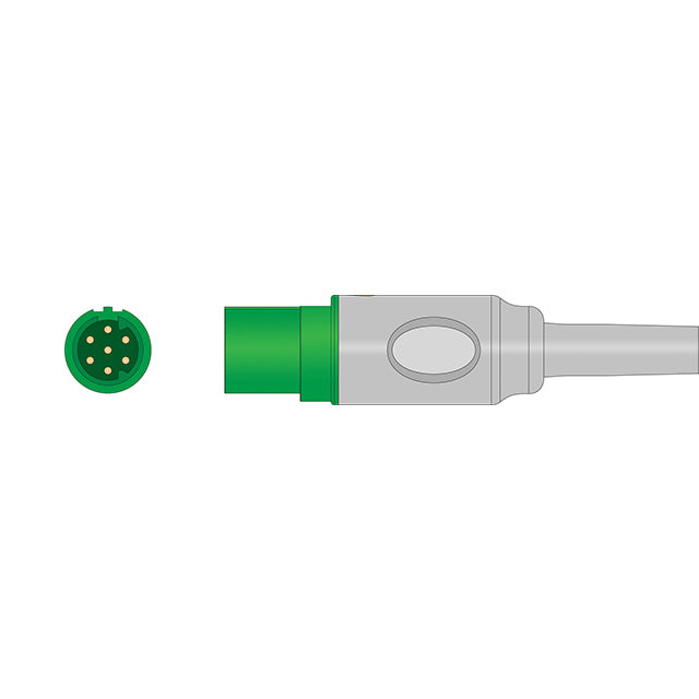 Compatible with Siemens/Draeger ECG Trunk Cable 5592162
