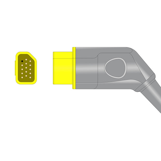 Compatible with Nihon Kohden IBP Adapter Cable JP-960P