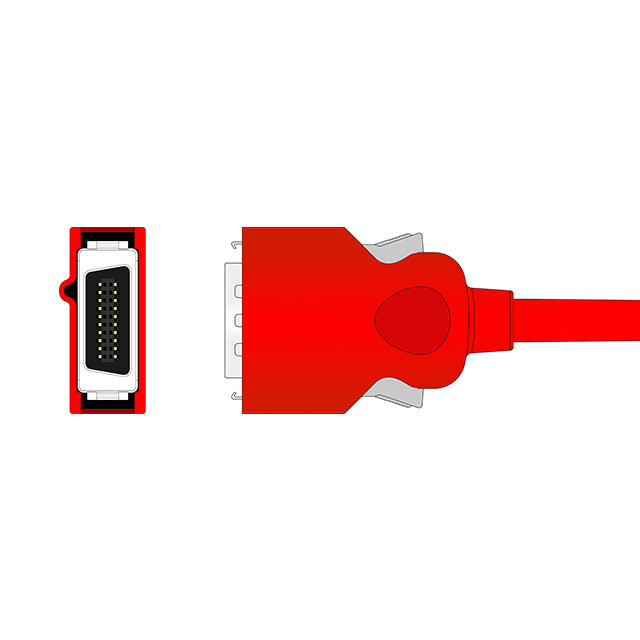 Compatible with Masimo SpO2 Adapter Cable 2057 (Red LNC-14)