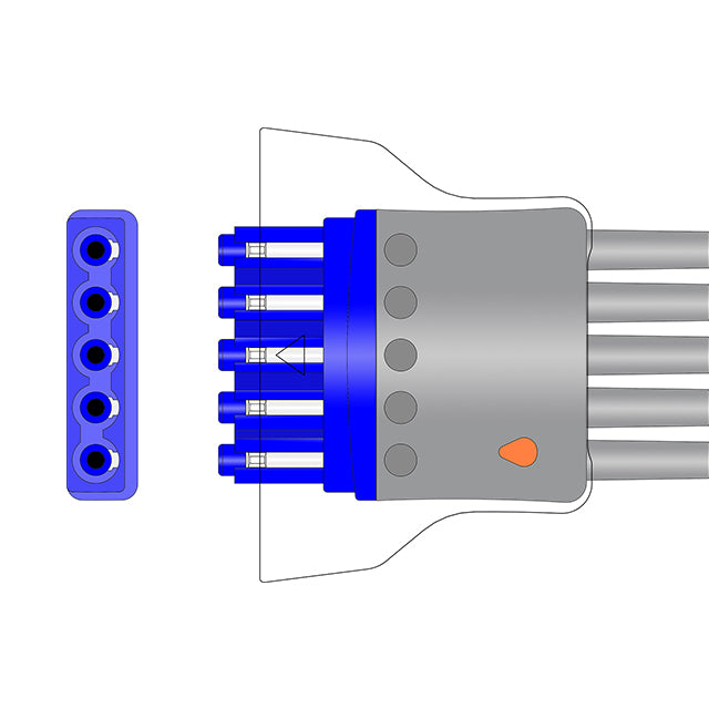 Compatible with Philips ECG Leadwire 989803152071