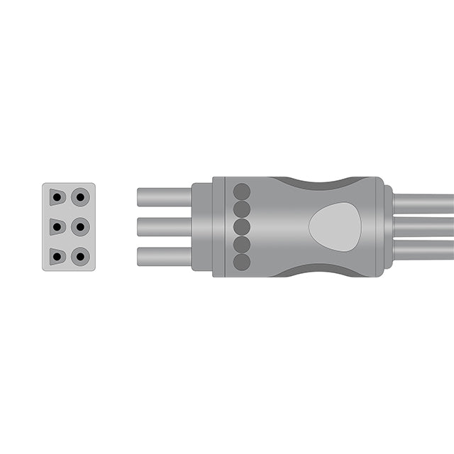 Compatible with Spacelabs ECG Leadwire 700-0007-00