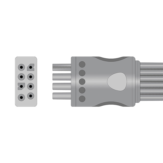 Compatible with Nihon Kohden ECG Leadwire BR-906PA