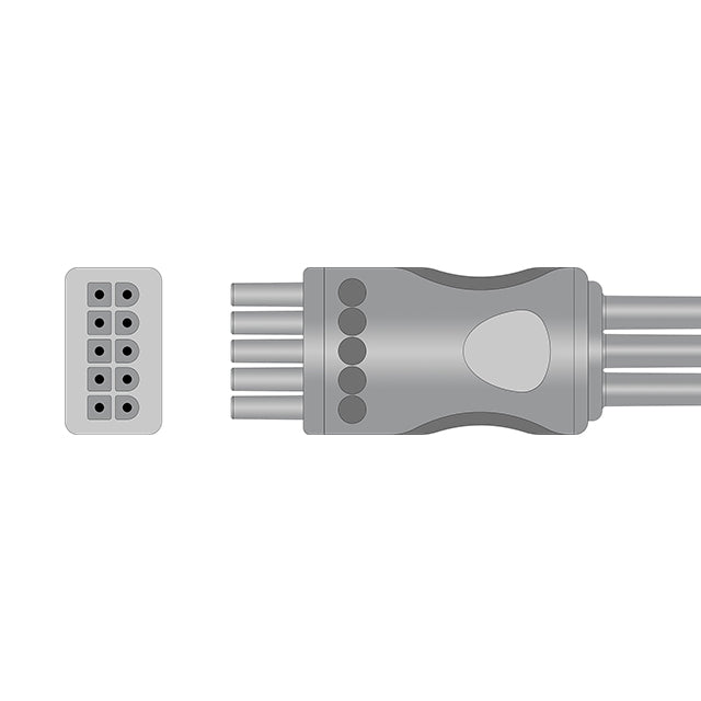 Compatible with Mindray ECG Leadwire 0012-00-1503-06