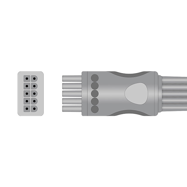 Compatible with Mindray ECG Leadwire 0012-00-1514-03