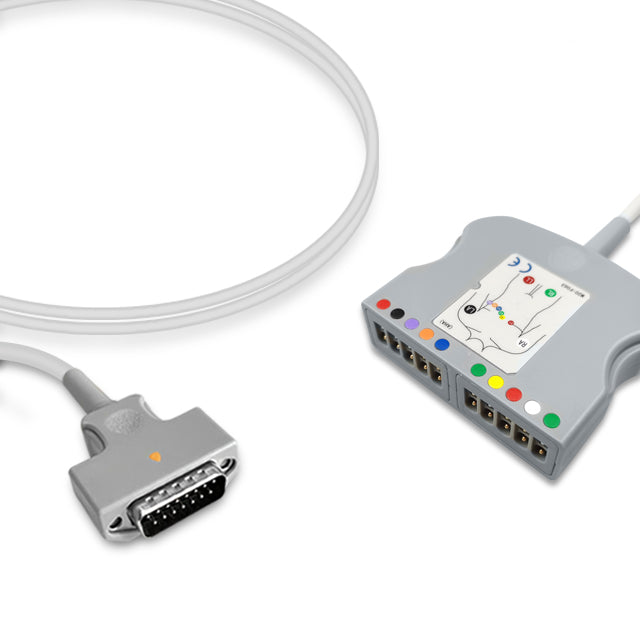 Compatible with GE Healthcare ECG Trunk Cable 2104723-001