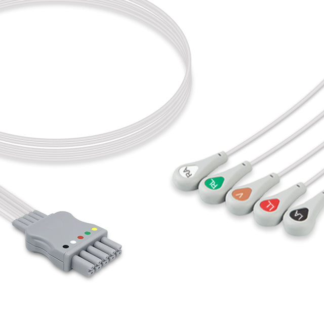 Compatible with Siemens/Draeger ECG Leadwire MS16229
