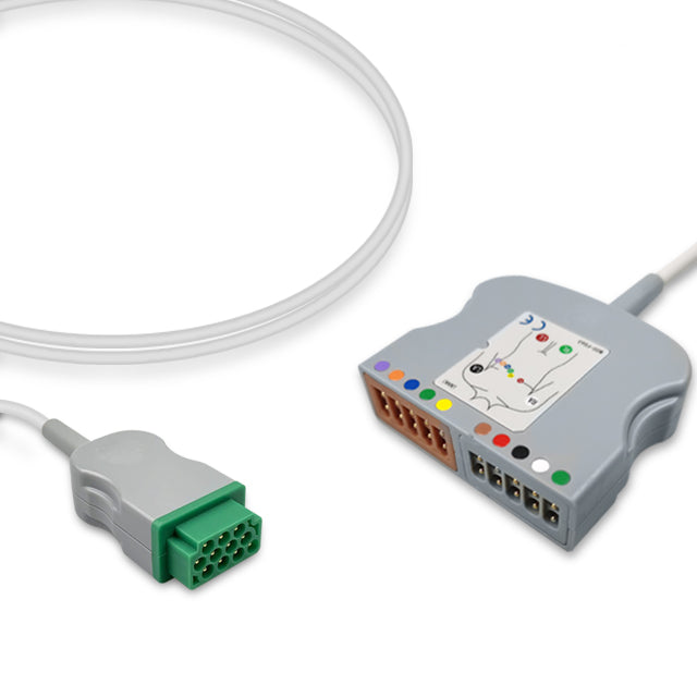 Compatible with Marquette/GE ECG Trunk Cable 2017006-001