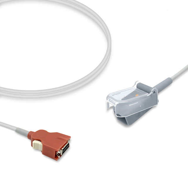 Compatible with Masimo SpO2 Adapter Cable 2056 (RED LNC-10)