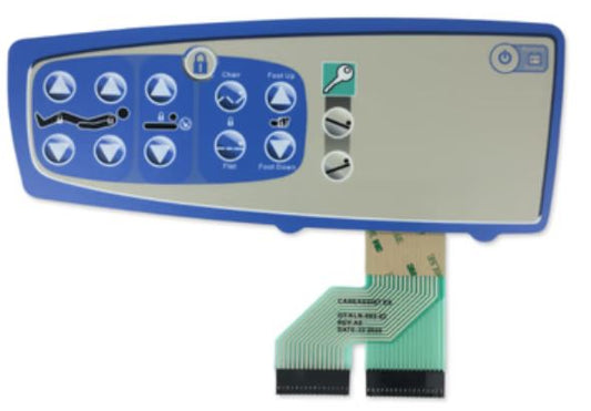 Hill-Rom P1170 Left Overlay Bed Controls | KLN-093-02