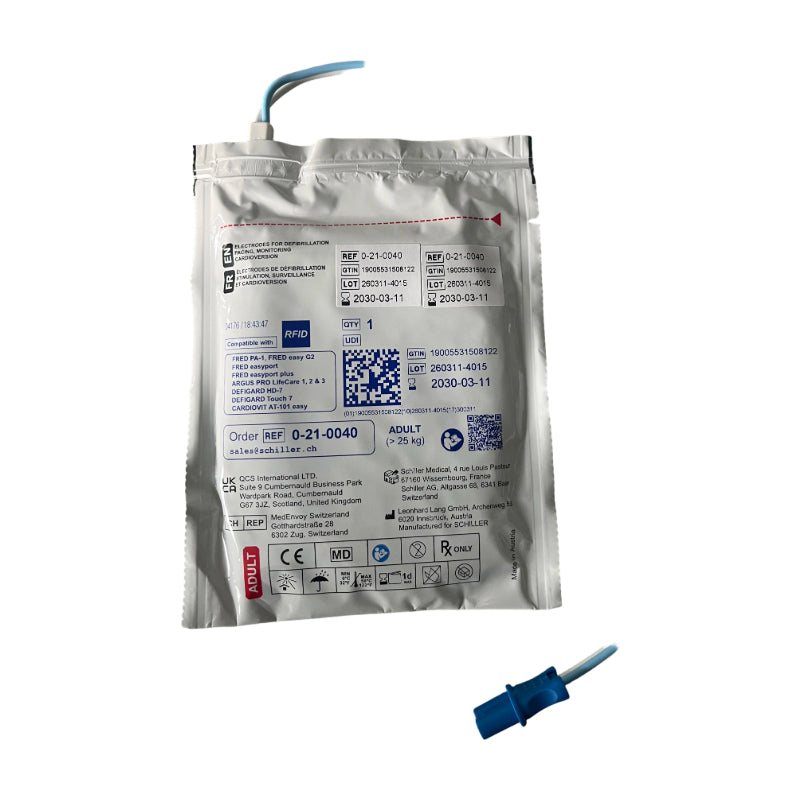 Schiller Adult Electrode Pads for FRED PA-1 | 0-21-0040